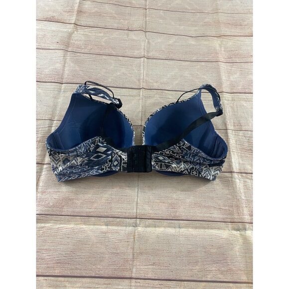 Cacique Women's Plunge Geometric Printed Bra - 42DD - Picture 7 of 11